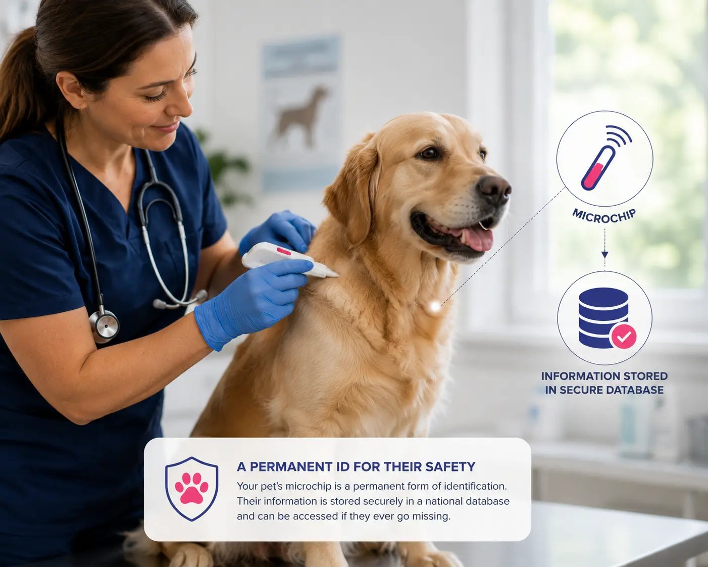 Pet Dog Mobile Vet Microchipping Service